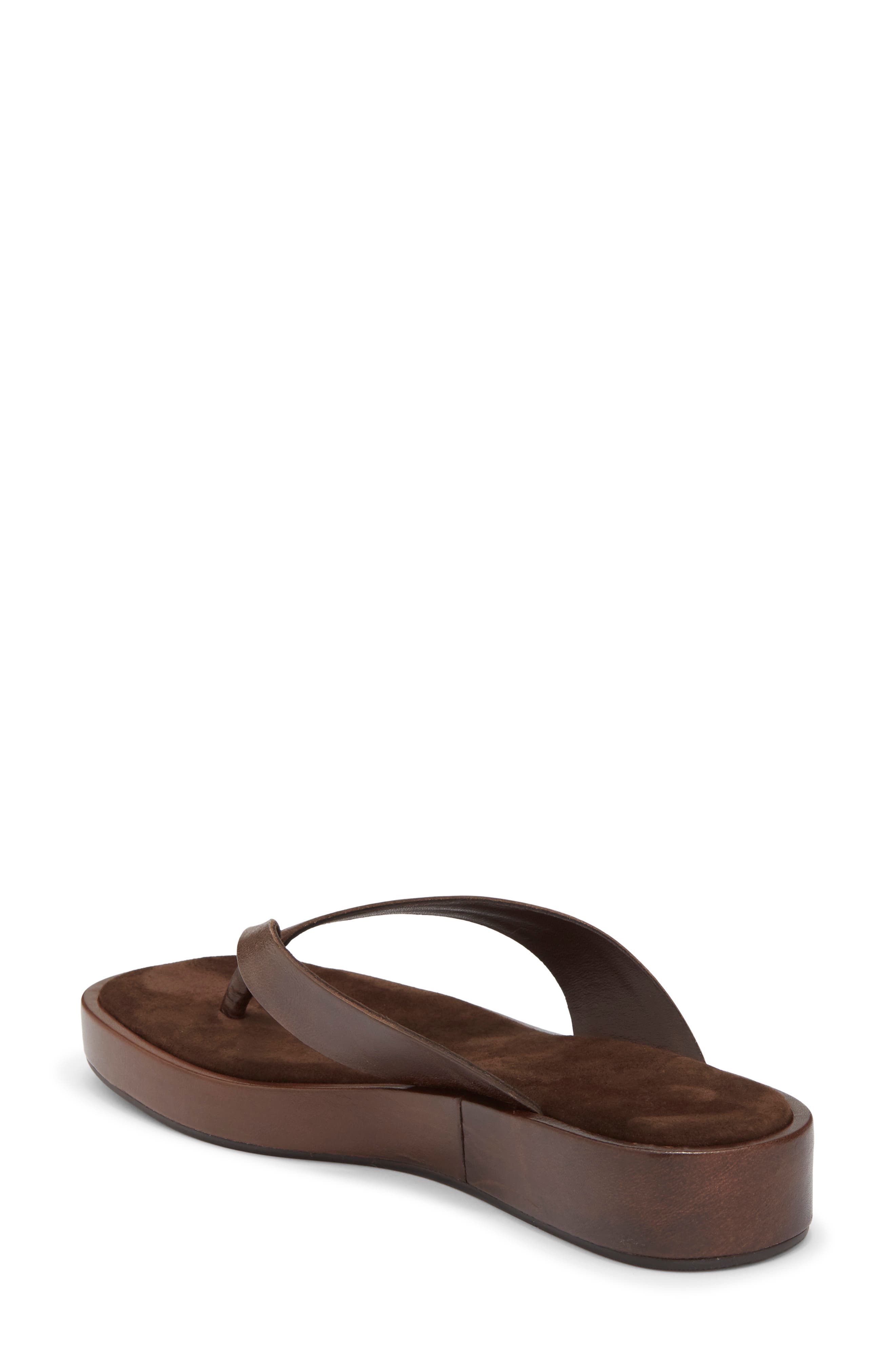 Kyra Platform Wedge Flip Flop, Alternate, color, CHOCOLATE VINTAGE