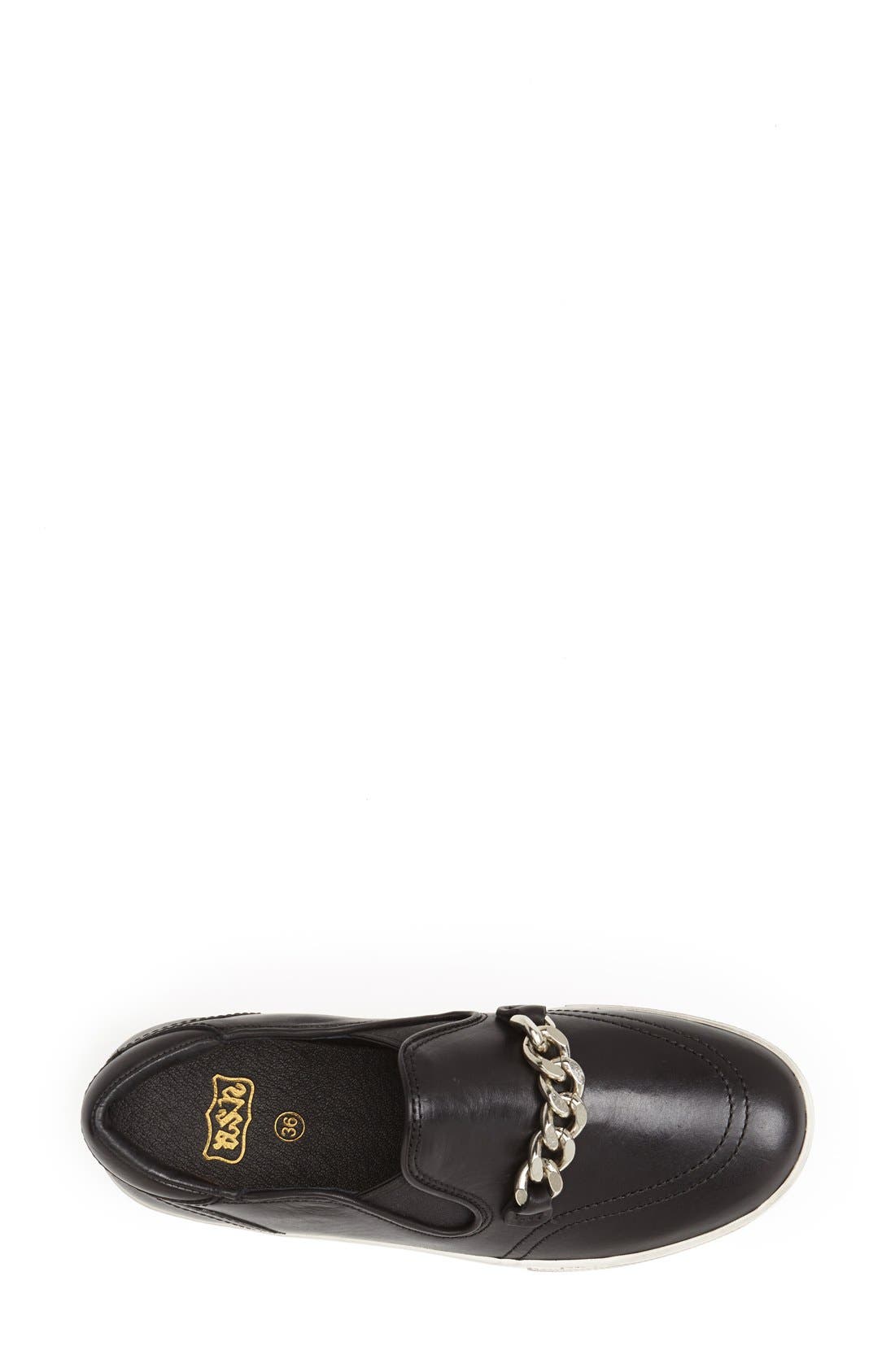 'Joe' Platform Sneaker, Alternate, color, BLACK/ BLACK