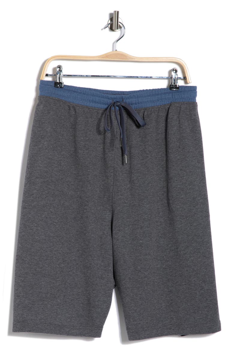 Interlock Pajama Shorts, Main, color, DARK HEATHER GREY