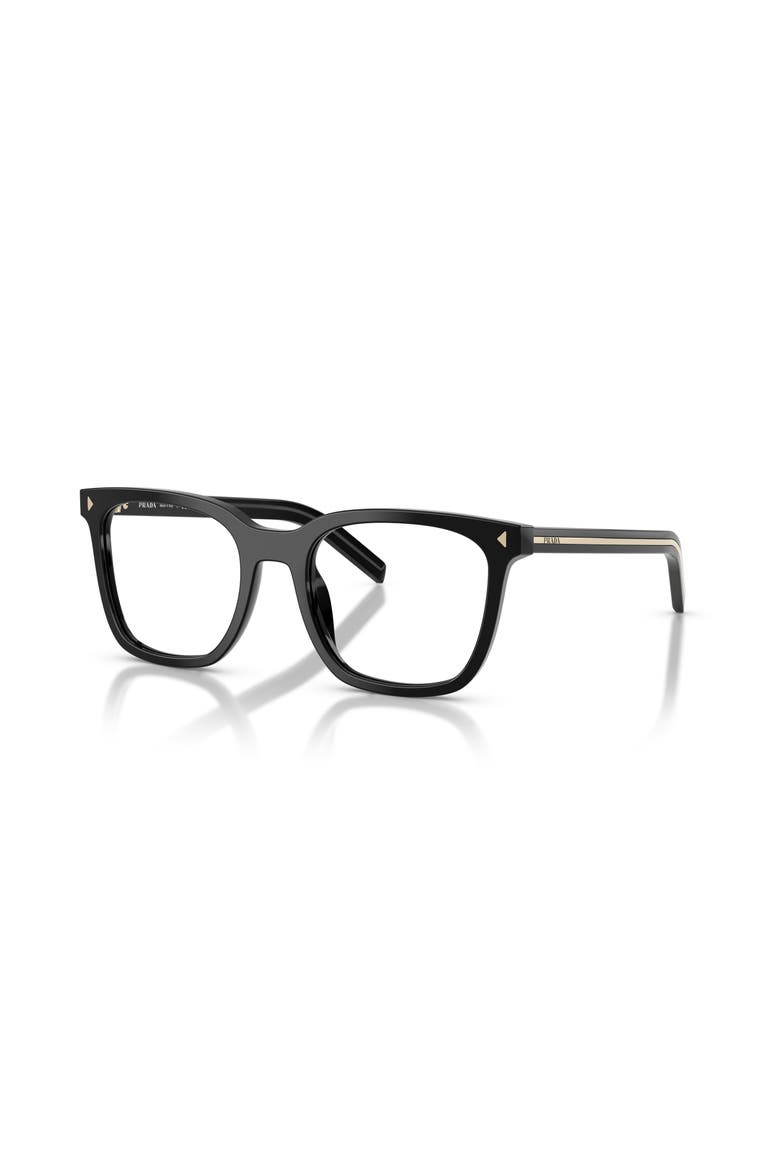 53mm Rectangle optical glasses, Main, color, Black
