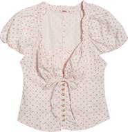 Free People Summer Floral Print Shirt