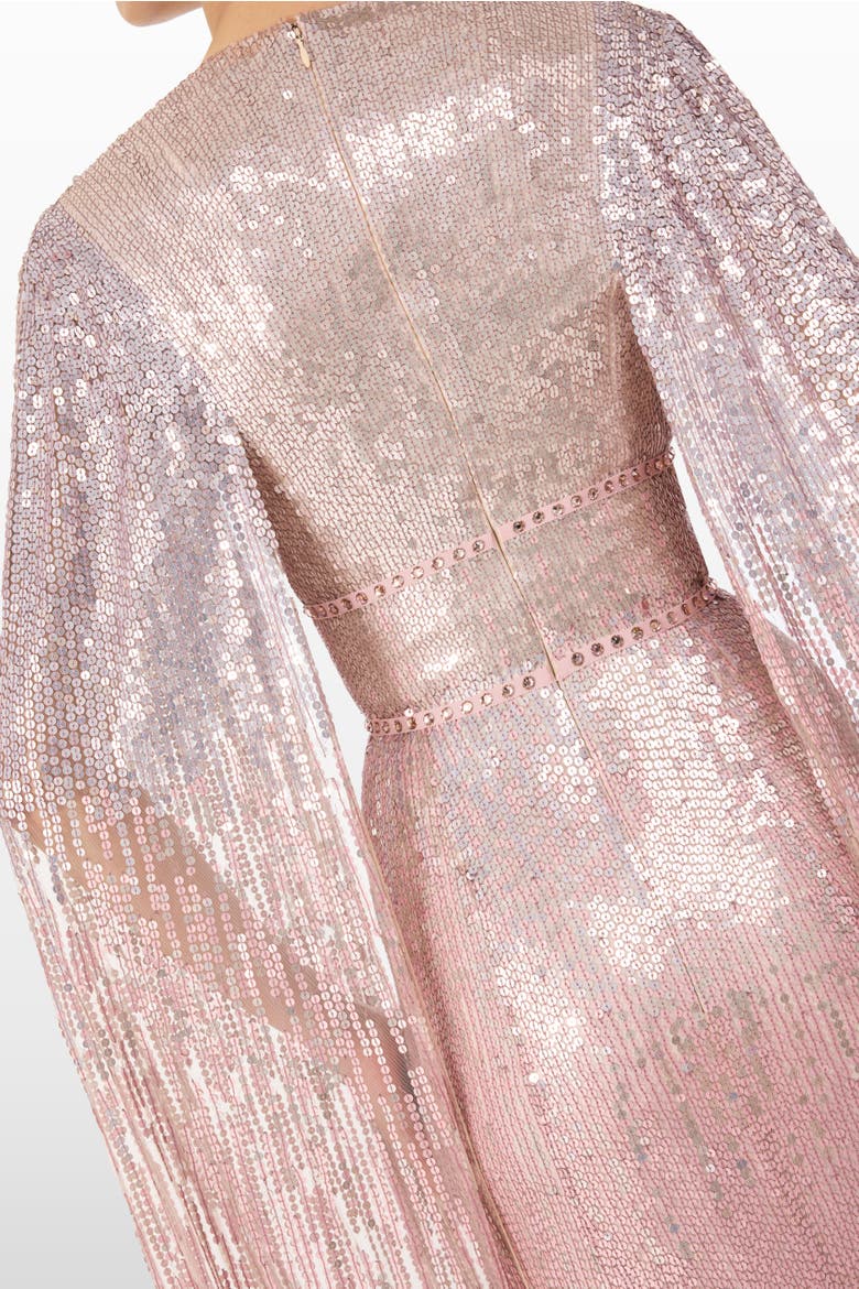 Easy Breezy Sequin-Embellished Maxi Dress, Alternate, color, Sugar