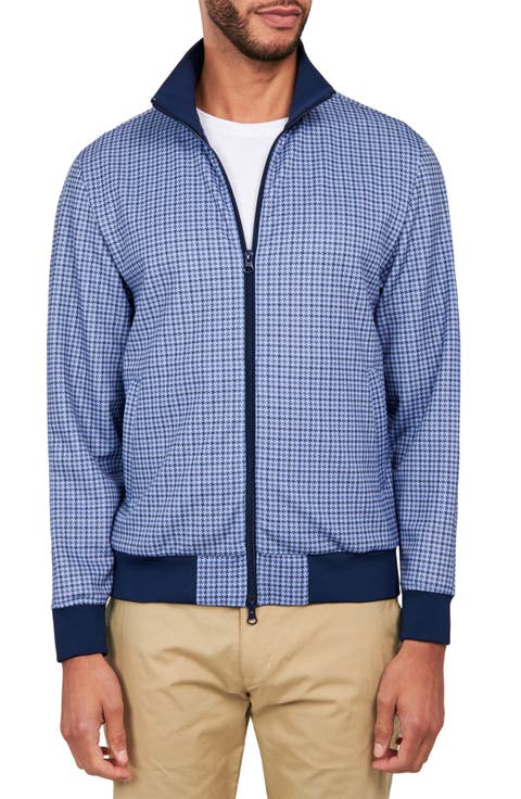 Houndstooth Track Jacket