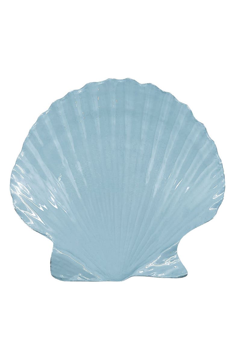 Mariposa Dusty Blue Scallop Trinket Dish, Main, color, Blue