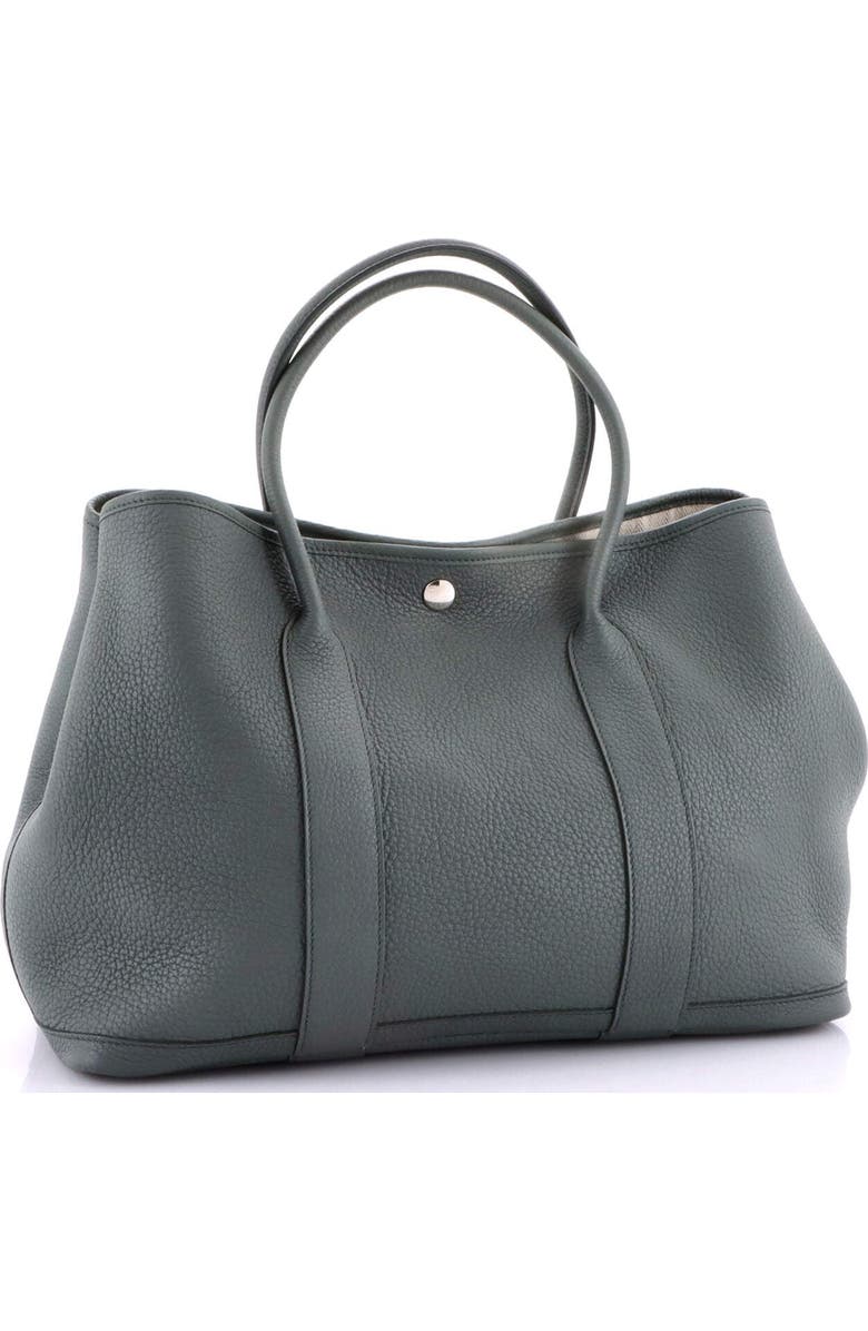 Pre-Owned Hermes Garden Party Tote Leather 36, Alternate, color, Vert Amande