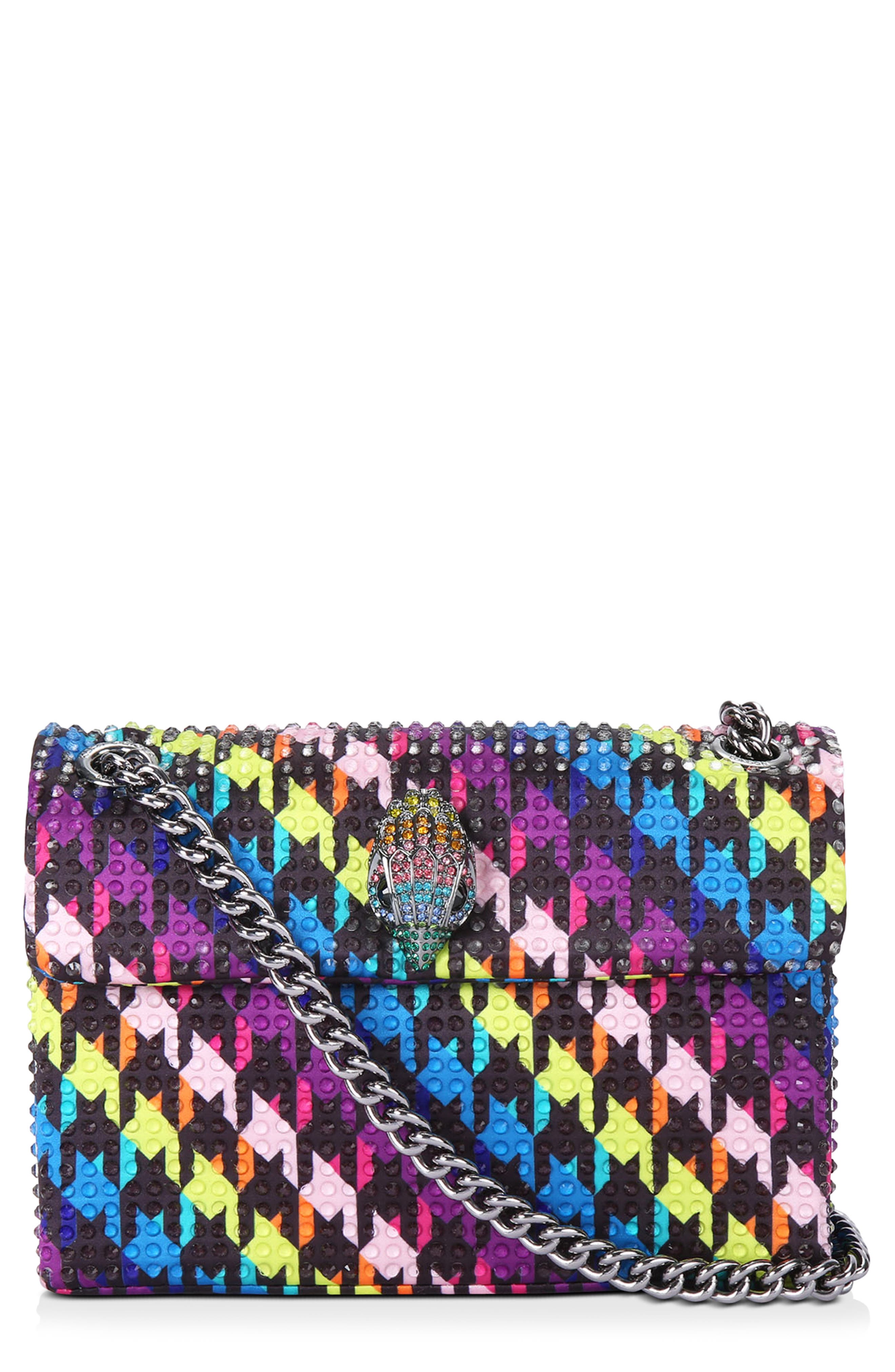 Kurt Geiger London Mini Kensington Crystal Convertible Crossbody Bag, Main, color, 