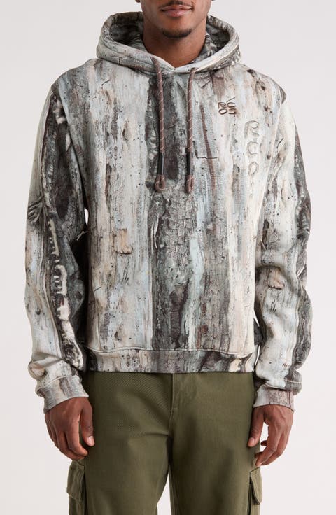 Treebark Camo Stack Logo Hoodie