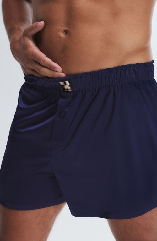 Savage X Fenty Savage X Satin Boxers In Blue