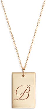 Set & Stones Stella Initial Pendant Necklace