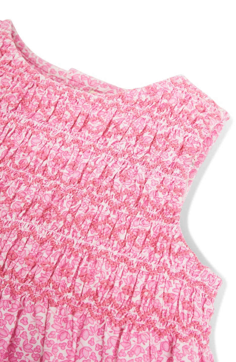 JOJO MAMAN BEBE Floral Sleeveless Smocked Dress & Bloomers Set, Alternate, color, 