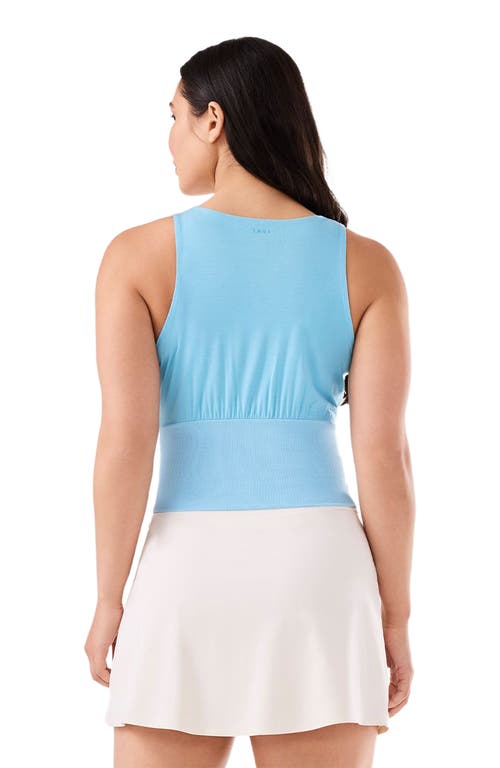 Tavi Solace Empire Waist Tank In Blue