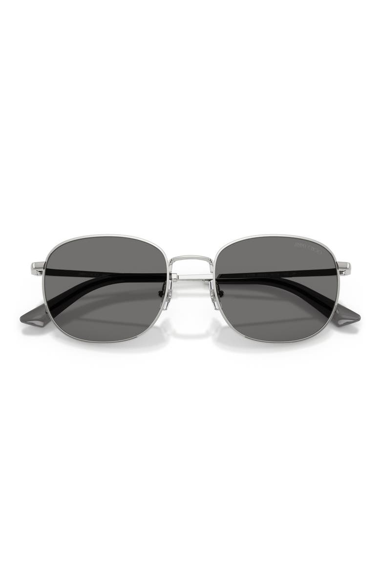 52mm Polarized Phantos Sunglasses, Alternate, color, SILVER / DARK GREY POLAR