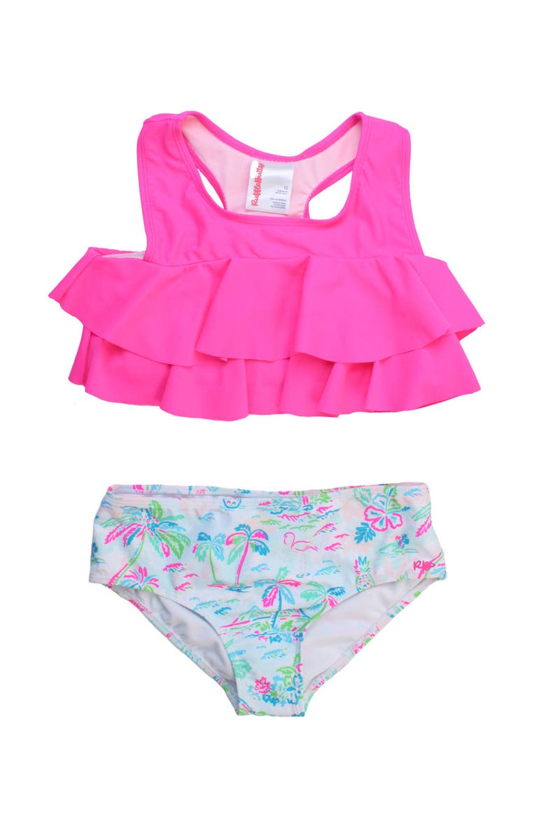Flounce Bikini 2-Piece Swimsuit, Main, color, Tropical Resort