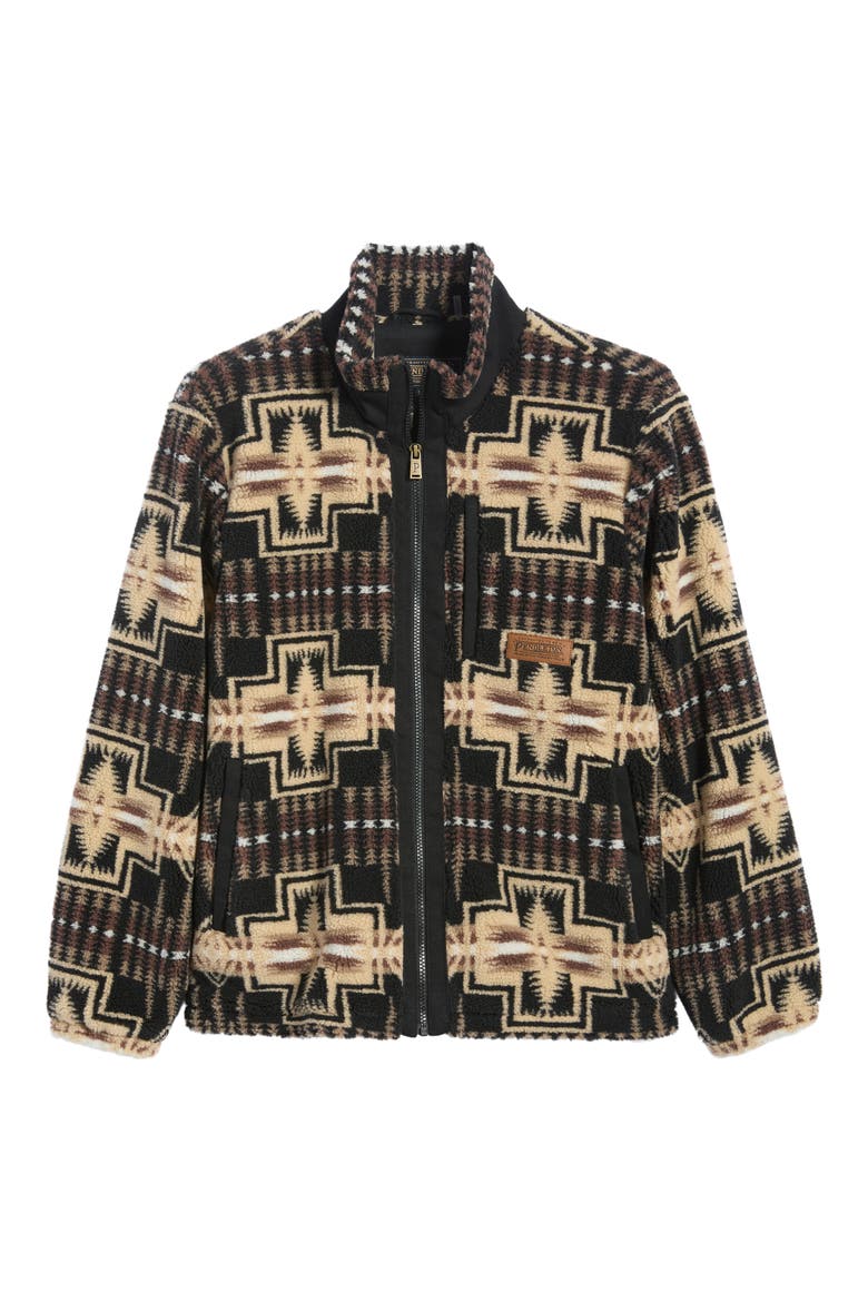Tahuya Range Fleece Jacket, Main, color, BLACK/ TAN HARDING
