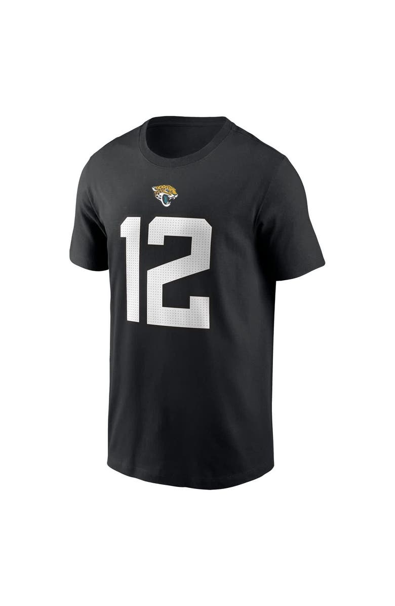 Nike Men's Nike Travis Hunter Black Jacksonville Jaguars 2025 NFL Draft First Round Pick Player Name & Number T-Shirt, Alternate, color, Black