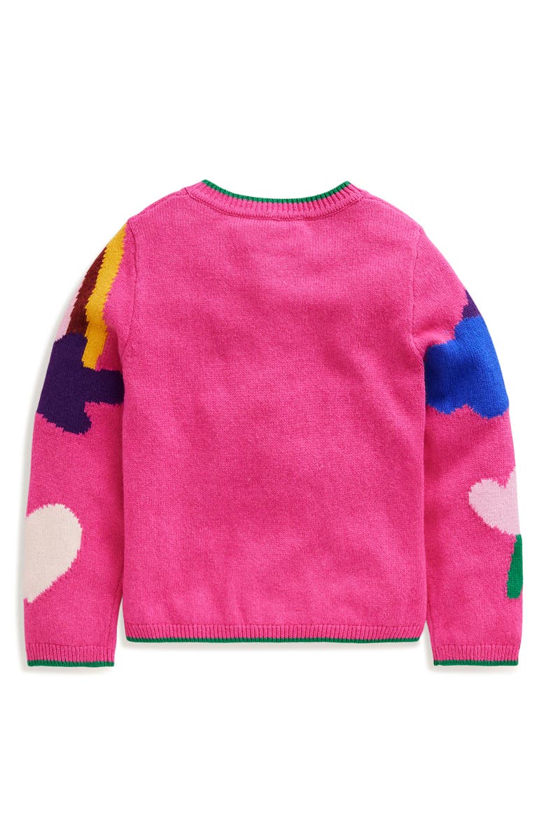Mini Boden Kids' Joyful Graphic Cardigan, Alternate, color,