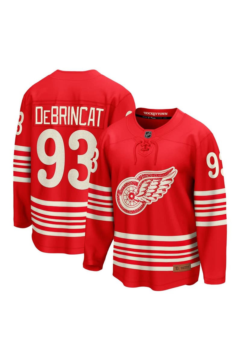 FANATICS Men's Fanatics Alex DeBrincat Red Detroit Red Wings Centennial Breakaway Player Jersey, Main, color, Red
