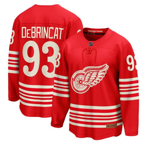 Men's Fanatics Alex DeBrincat Red Detroit Red Wings Centennial Breakaway Player Jersey