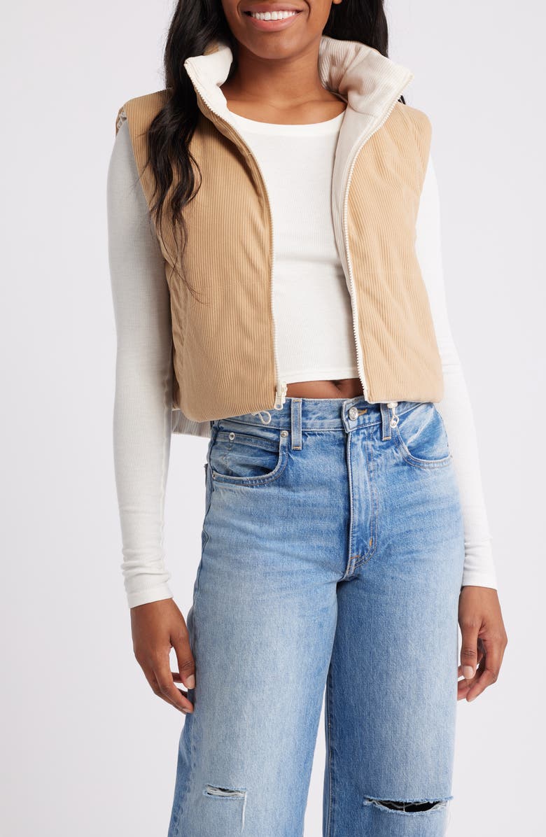 Thread & Supply Reversible Crop Vest, Alternate, color, 