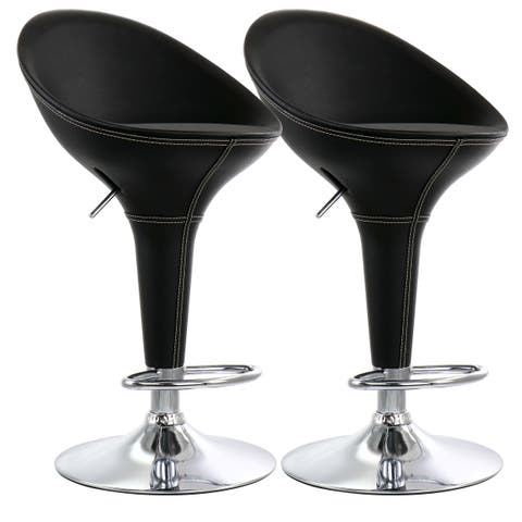 2 Piece Adjustable Plastic Bar Stool