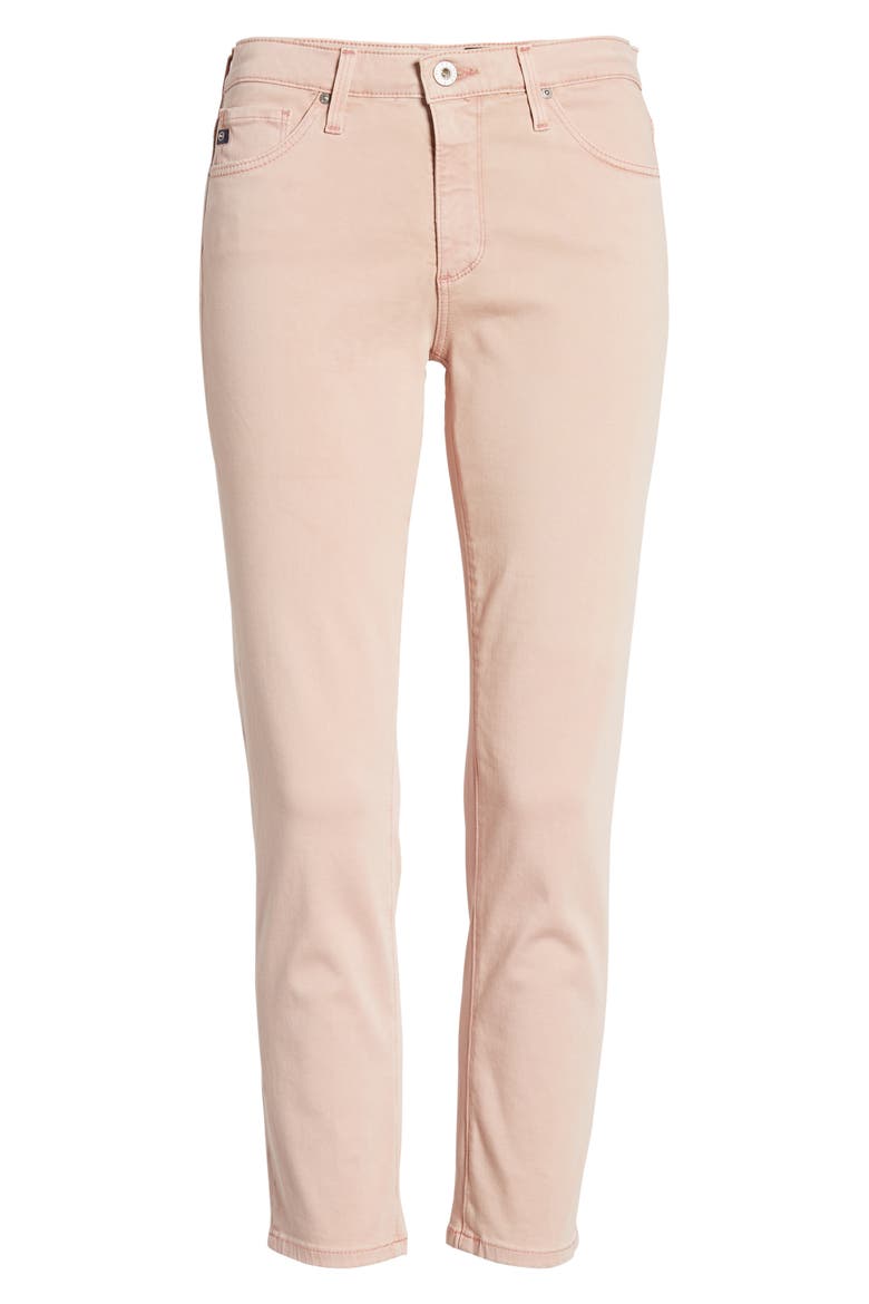 The Prima Mid Rise Crop Cigarette Jeans, Alternate, color, SULFUR MISTY MAUVE