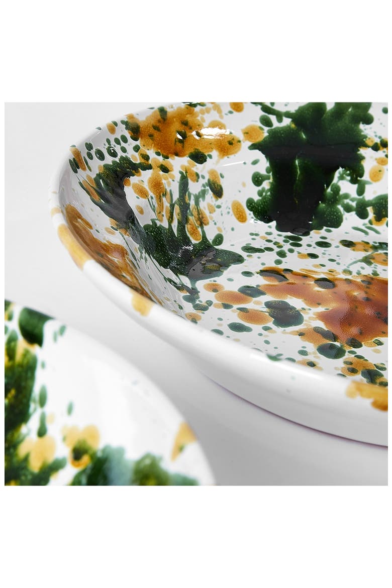 Serving Bowl, Alternate, color, MUSTARD/ GREEN