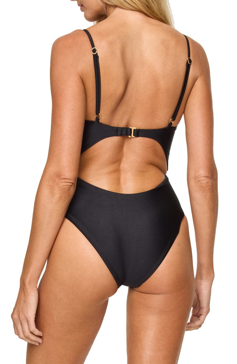 LSPACE Kyslee Twisted Cutout One-Piece Swimsuit, Alternate, color, 