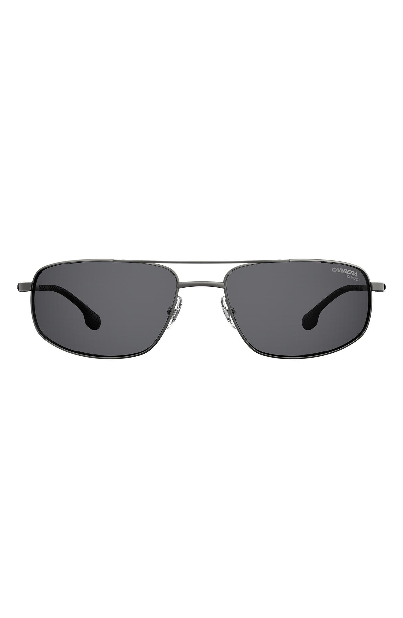 Carrera Eyewear 8036/S 62mm Polarized Rectangular Aviator Sunglasses