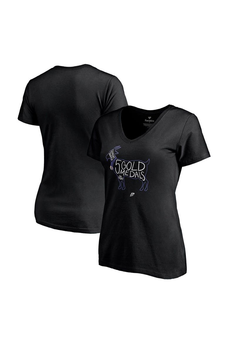 Women's Fanatics Branded Diana Taurasi Black Phoenix Mercury Player V-Neck T-Shirt, Main, color, Black