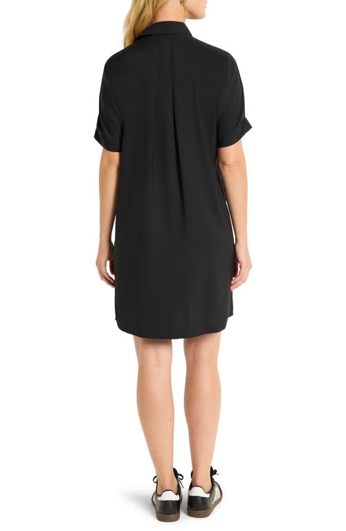 Nic + Zoe Nic+zoe Devon Polished Dress In Black Onyx