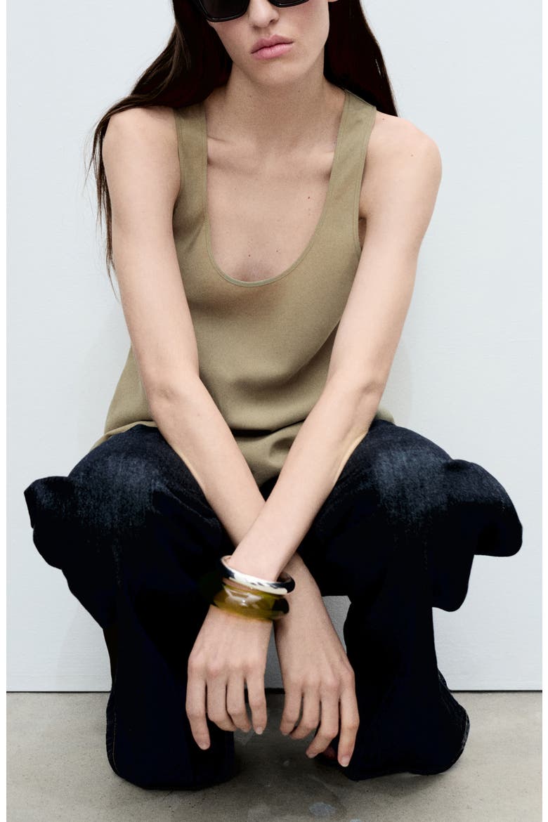 Swade Asymmetric Hem Tank, Alternate, color, BEIGE - KHAKI