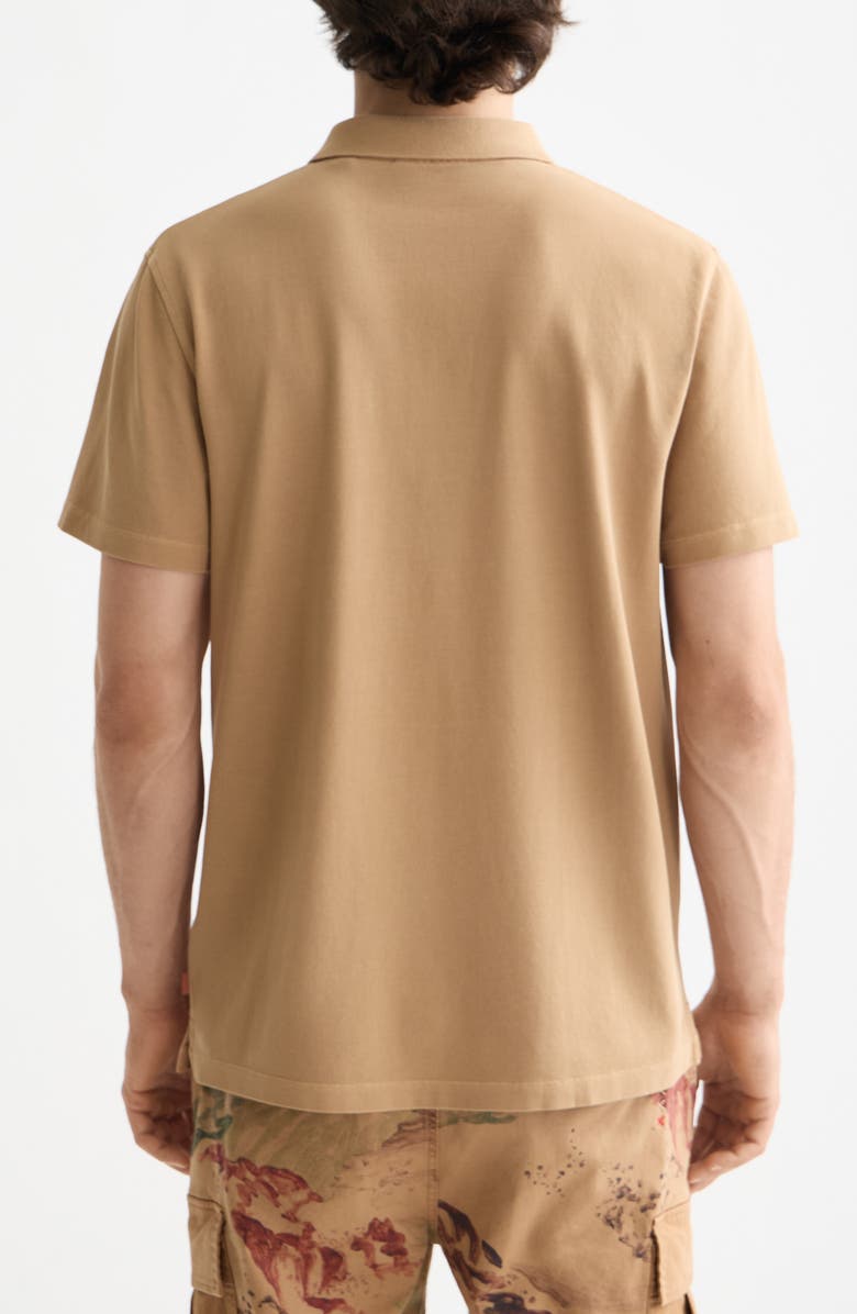 Scotch & Soda Johnny Collar Cotton Piqué Pocket Polo, Alternate, color, Tannin