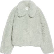 Vince Faux Fur Cropped Jacket
