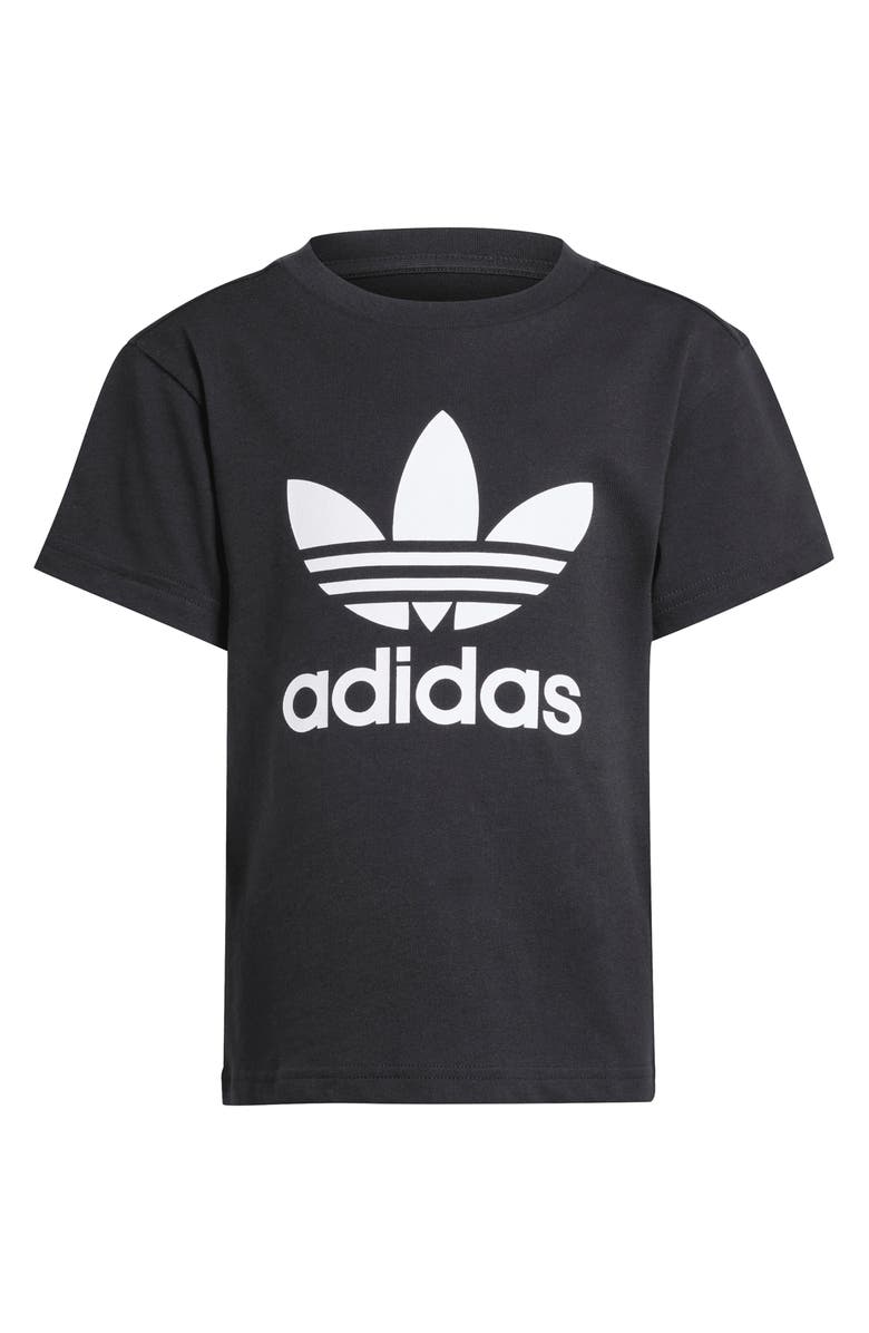 adidas Kids' Adicolor Trefoil Cotton Graphic T-Shirt, Main, color,