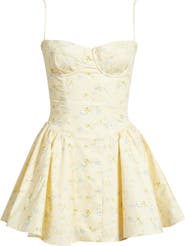HOUSE OF CB Samaria Floral Stretch Cotton Minidress