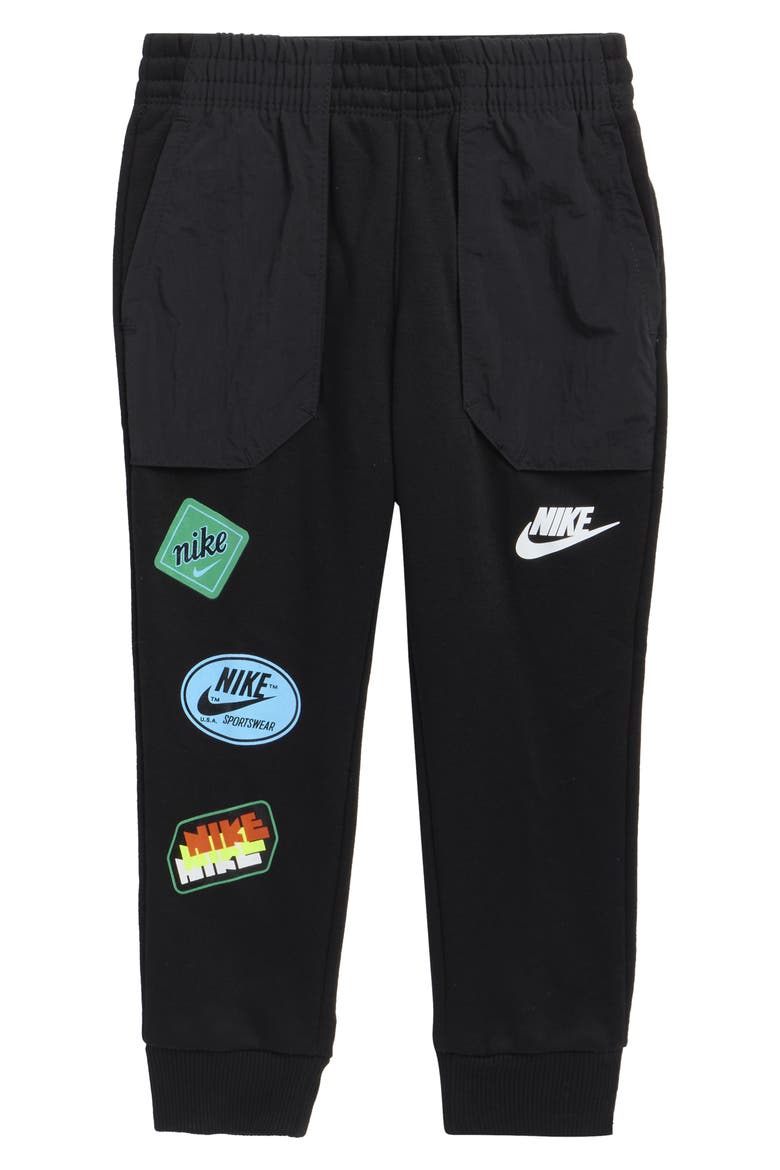 Kids' Sportswear Fleece Joggers, Main, color, BLACK