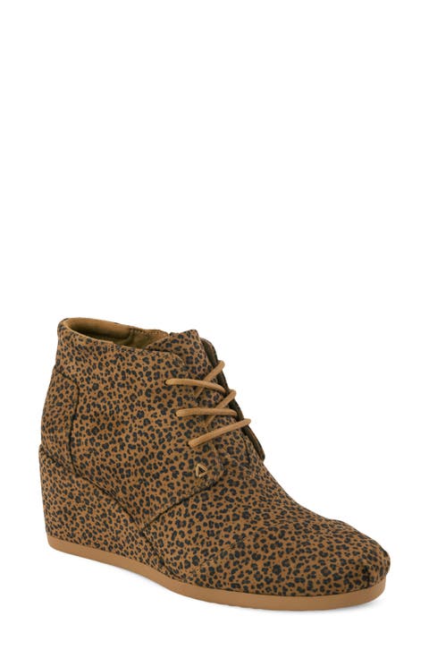 Desert Lace-Up Wedge Bootie