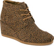 TOMS Desert Lace-Up Wedge Bootie