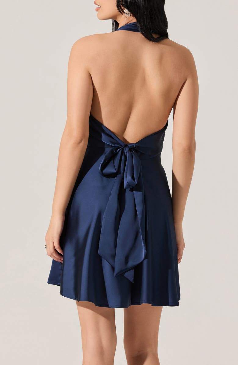 ASTR the Label Mielle Halter Minidress, Alternate, color, Navy