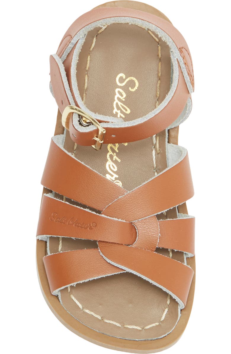 Salt Water Sandals by Hoy Kids' Salt Water Ankle Strap Sandal, Alternate, color, Tan