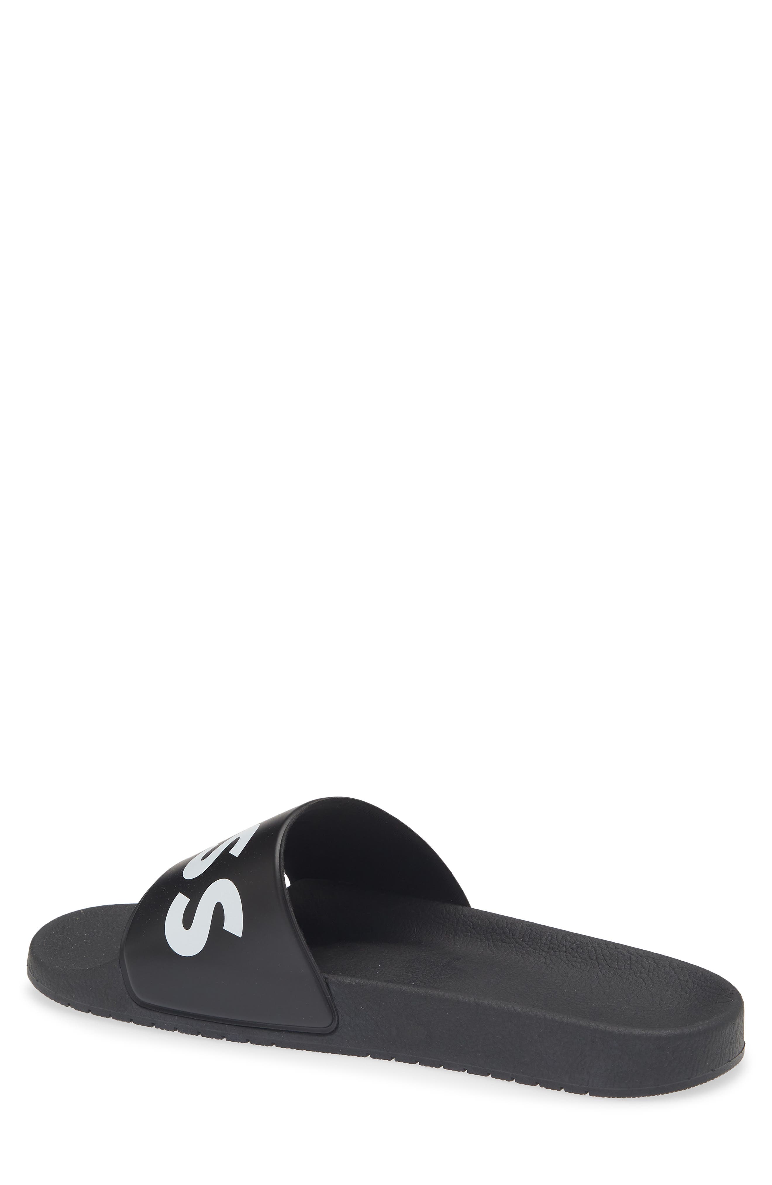 Aryeh Slide Sandal, Alternate, color, BLACK