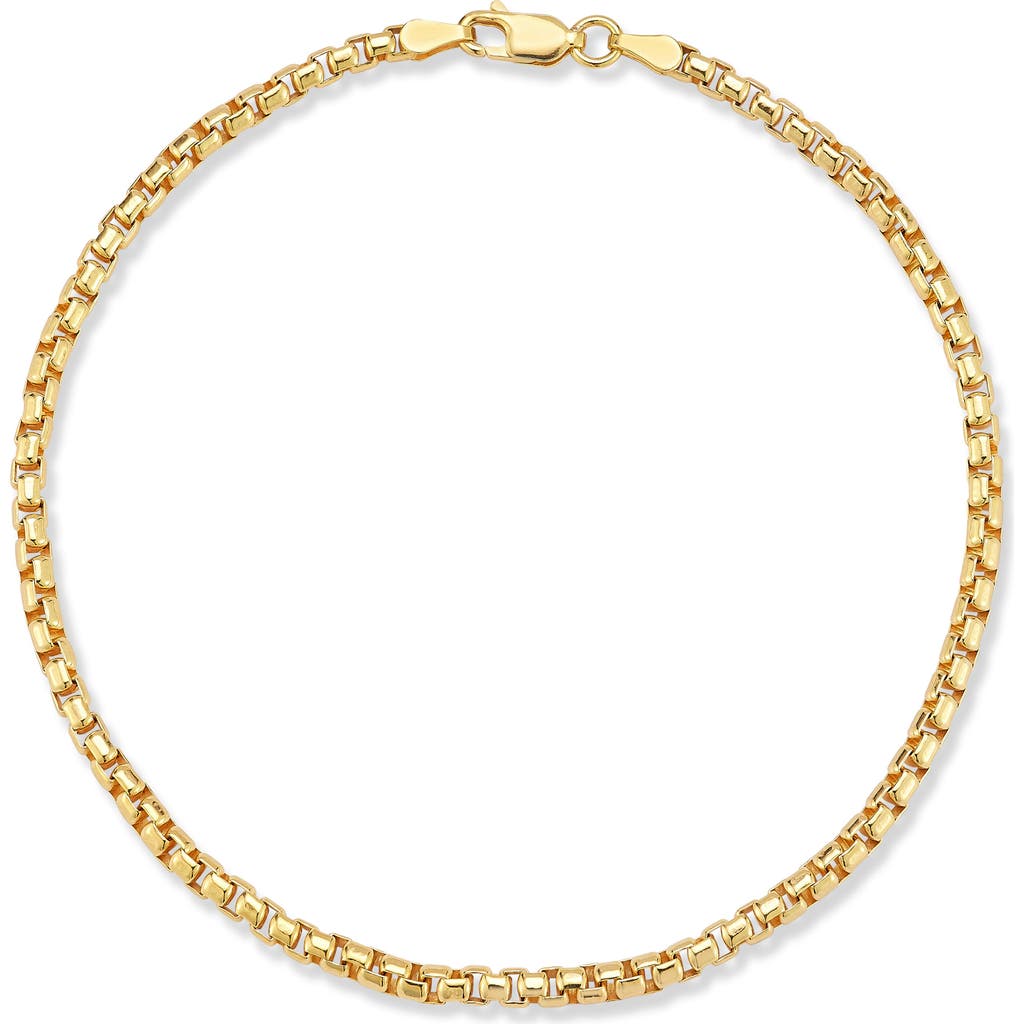 Yield Of Men Rounded Box Chain Bracelet In Gold
