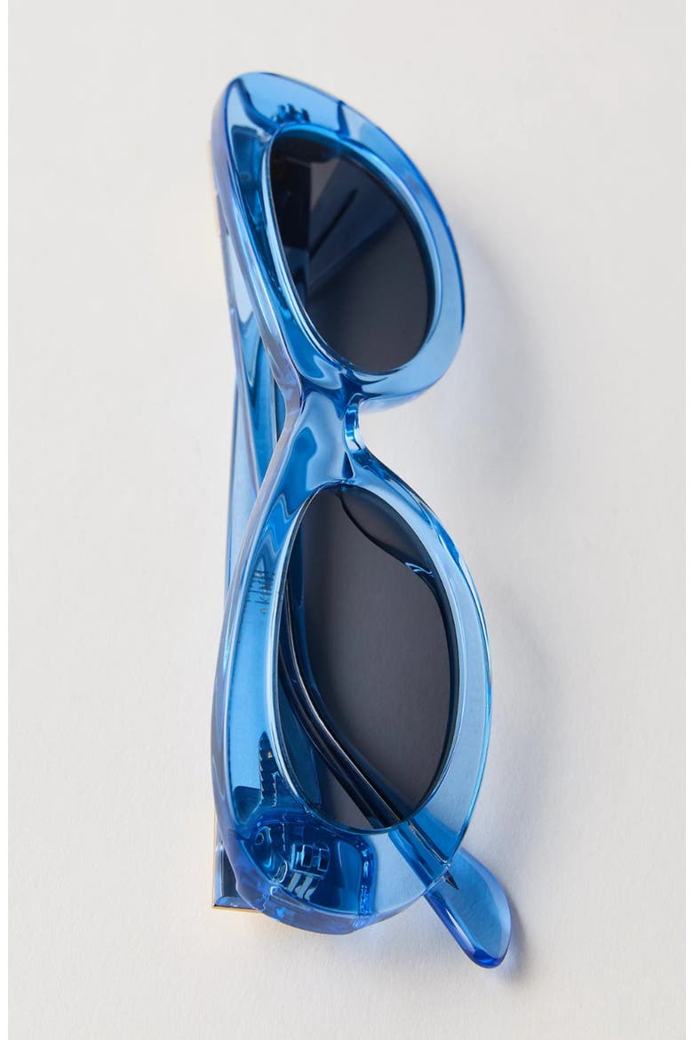 SoHo Oval Polarized Sunglasses, Alternate, color, Blue
