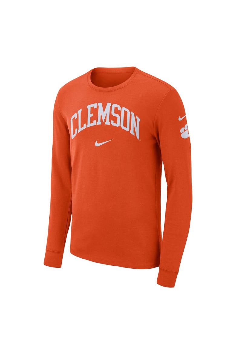 Men's Nike Orange Clemson Tigers Arch 2-Hit Long Sleeve T-Shirt, Alternate, color, Orange