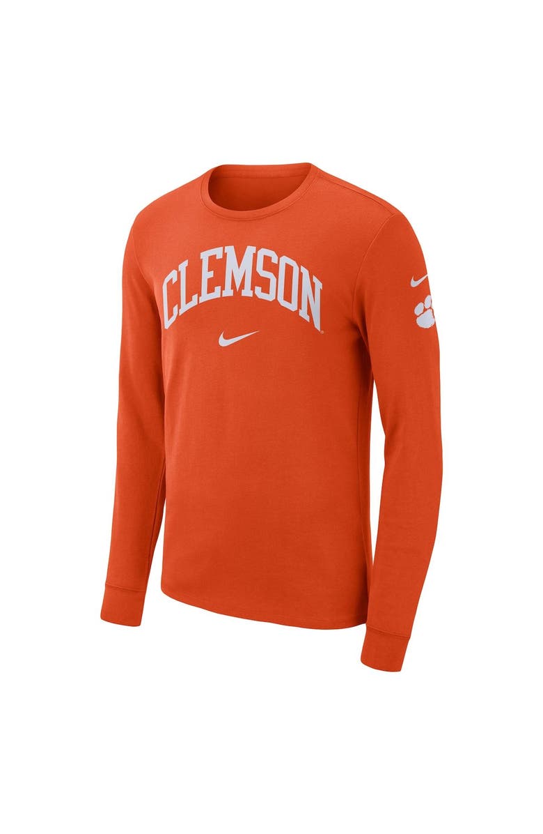 Nike Men's Nike Orange Clemson Tigers Arch 2-Hit Long Sleeve T-Shirt, Alternate, color, 
