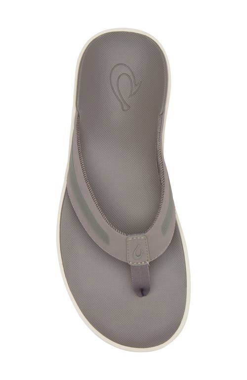 Olukai Leeward Flip Flop In Gray