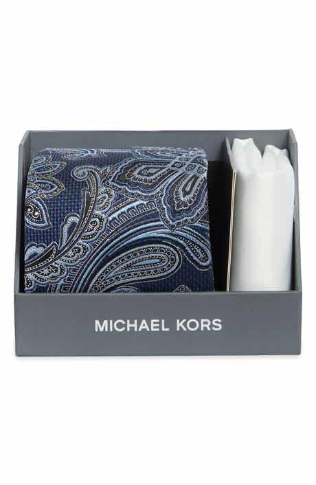 Michael Kors Rich Paisley Tie & Pocket Square Set