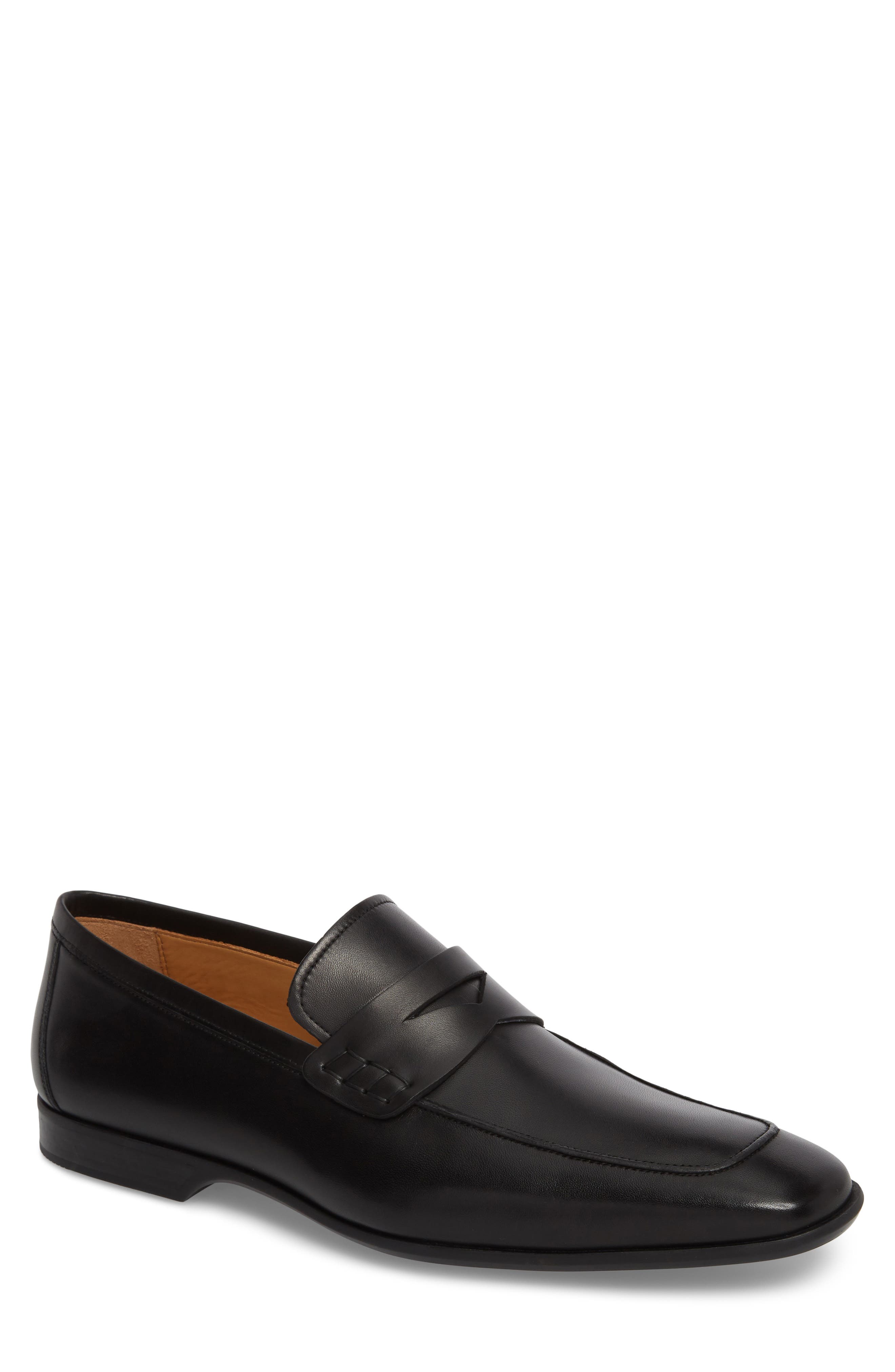 Magnanni Ramiro II Apron Toe Penny Loafer, Main, color, 