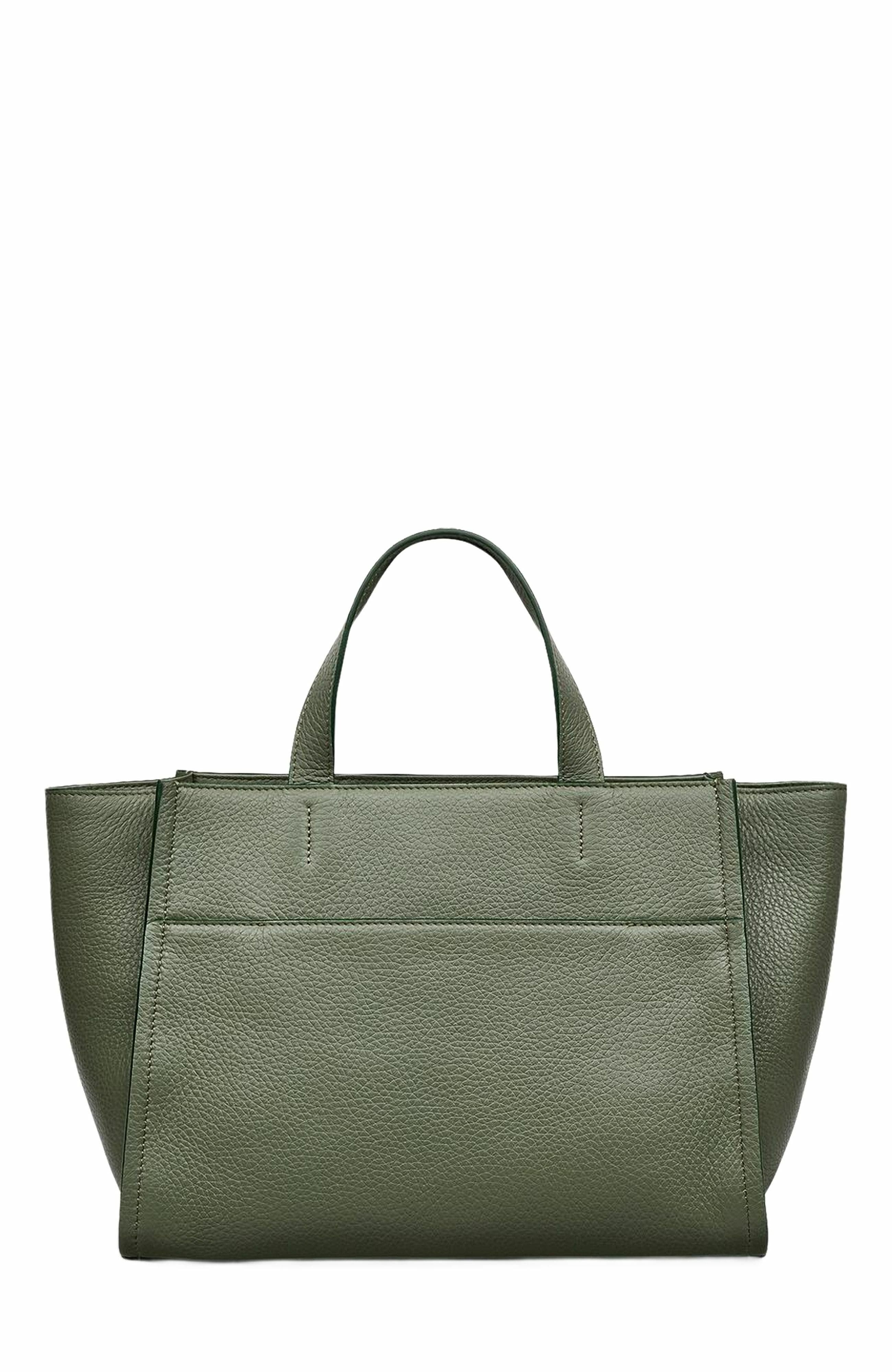 Radley Oak Street Medium Ziptop Satchel Bag, Alternate, color, Olive