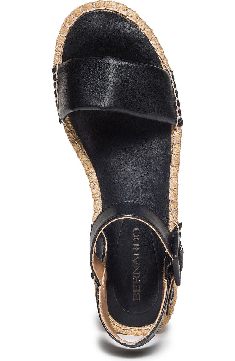 Bernardo Footwear Madrid Ankle Strap Espadrille Platform Wedge Sandal, Alternate, color,